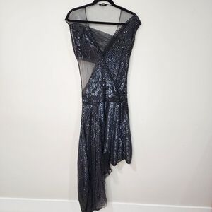 BOSS Hugo Boss vintage sequin asymmetrical gown dress